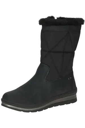 Caprice Damskie ciepłe buty 9-26404-43, modne kozaki, Black Comb, 38 EU, , 38 EU