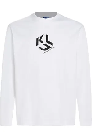 Karl Lagerfeld KARL LAGERFELD B.V Męska koszulka Klj Regular Monogram Lslv Tee, , XL