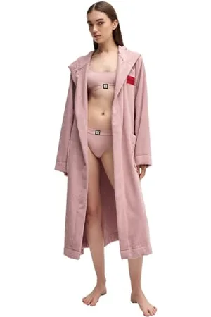 HUGO BOSS Damska suknia frotte z kapturem, jasny/pastelowy różowy683, M, , M
