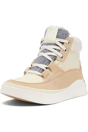 sorel Damskie buty sportowe Out N About 4 Mid wodoodporne, białe miodowo-ceramiczne, 38 EU, , 38.5 EU
