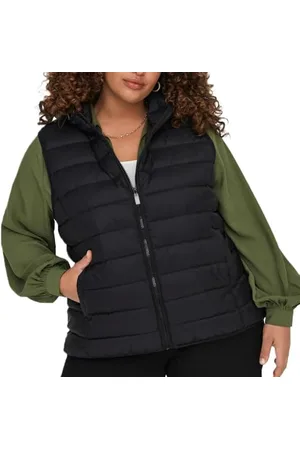 ONLY CARNEW Tahoe Hood Waistcoat OTW NOOS pikowana kamizelka, czarna, M-46/48, , M