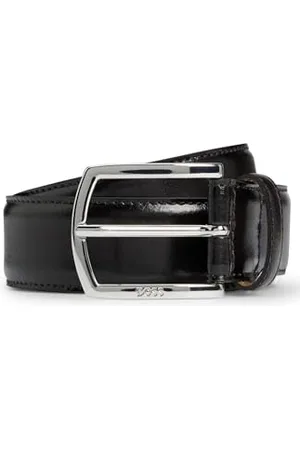 HUGO BOSS Męskie paski Claus-Tx-St_Sz35, ciemnobrązowe, 105, , 105