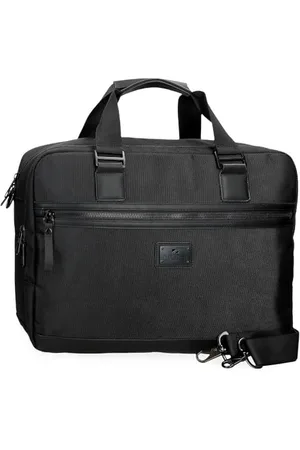 Pepe Jeans Blackmore Carteron na Laptopa 15,6 cala Czarny 40 x 30 x 11 cm Poliester z akcentami ze sztucznej skóry 13,2 l by Joumma Bags, , Talla única, Tabliczka na laptopa