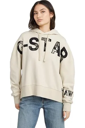 G-Star RAW Embro Print Luźna bluza z kapturem, , L