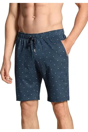 Calida Męskie spodnie Remix Basic Sleep Hose, Indian Blue, normalne