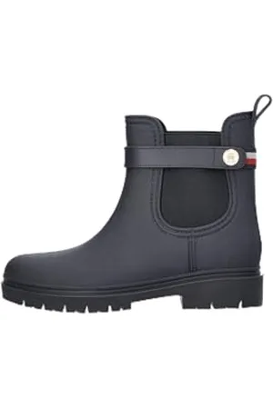Tommy Hilfiger Damskie buty przeciwdeszczowe TH Stud gumowane (FW0FW08168), niebieskie (Space Blue), rozmiar 39, , 39 EU