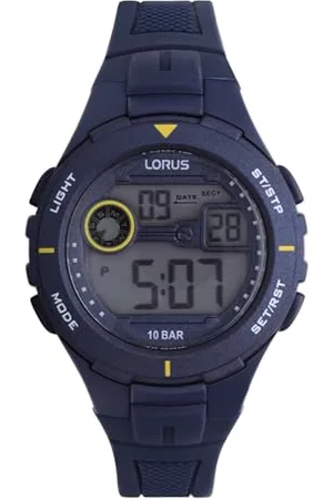 Lorus Męski cyfrowy zegarek kwarcowy z silikonową bransoletką R2383PX9, , Pasek