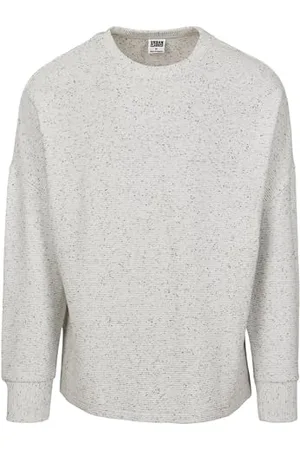 Urban classics Męska bluza z kapturem Cut On Sleeves Interlock Crew, , XXL