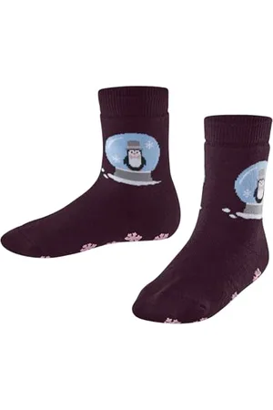 Falke Uniseks - dzieci Kapcie Little Snow Globes K Hp Bawełna Wełna z wypustkami na podeszwie 1 Para, , 23/26 EU