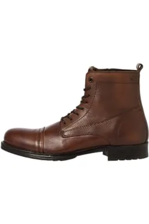 JACK & JONES Jfwshaun Leather Boot Sn męskie buty sznurowane, , 41 EU