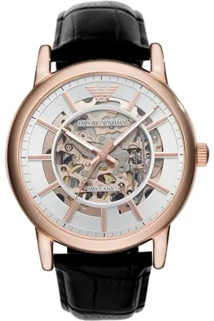 Emporio Armani Automatyczny zegarek ze stali nierdzewnej, rozmiar koperty 43 mm, , pasek