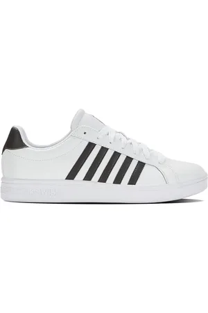 K-Swiss Court Tiebreak męskie buty sportowe, białe/czarne/białe, 44,5 EU, , 44.5 eu