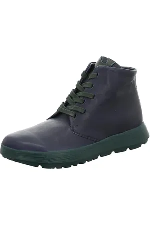 Think! Damskie buty COMODA_3-000628 garbowane bez chromu, trwałe sztyblety, 8010 granatowe/kombi, 37,5 EU