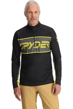 Spyder Paramount 1/2 Zip, męski, Acid Yellow, M, , M