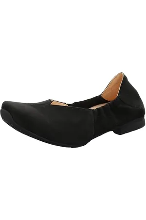 Think! Damen GAUDI chromfrei gegerbte nachhaltige Halbschuhe, SCHWARZ 0000