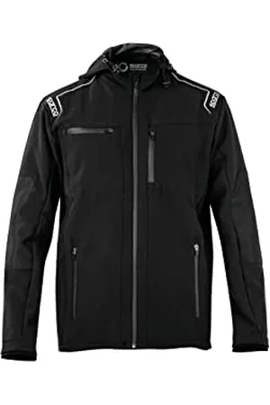 Sparco Unisex Seattle czarna miękka kurtka z kapturem T XL