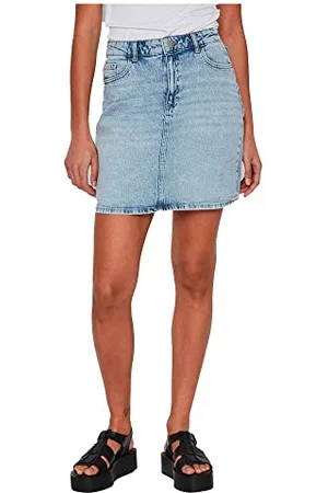 VILA Damska spódnica Vikaja Jaf LBD Denim Spódnica, , 42