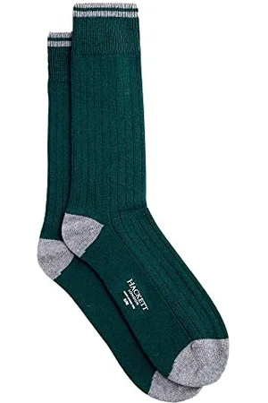 Hackett Męskie skarpety Indoor Super Soft Socks, zielone, S/M