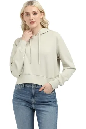 Calvin Klein Jeans Damska bluza z kapturem z logo J20J224691, bluza z kapturem z zamkiem do połowy, szara, XXL, , XXL