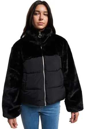 ONLY Bestseller A/S Damska kurtka Onlwanja FUR Puffer Mix CC OTW, czarna, XS, , XS