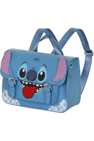Disney Lilo i Stitch Tongue-Torebka-Plecak Satchel, Niebieska, 26 x 20 cm