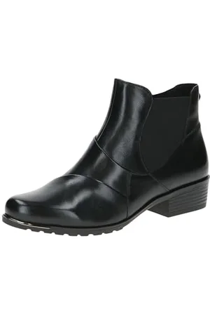 Caprice Damskie botki 9-25333-43 modne kozaki, Black Nappa, 38 EU, , 38 EU