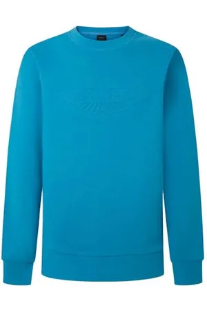 Hackett Męska bluza Egmont Classic, niebieska (Hypa Blue), XXL, , XXL