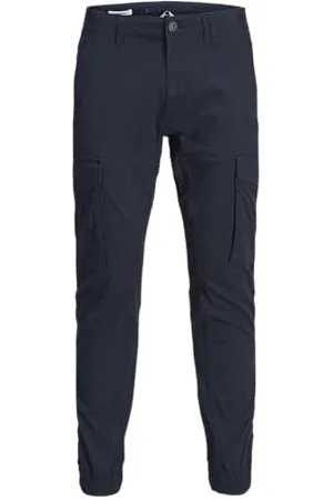 JACK & JONES Men Pants Cargo Jogger Trousers PAUL FLAKE AKM 542 Twill Stretch, Colours: , Pant Size:30W / 32L