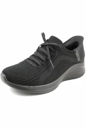 Skechers Ultra Flex 3.0 Brilliant Path Damskie buty sportowe zakładane bez użycia rąk, Czarny/czarny, 39.5 EU