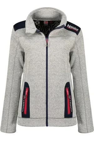 Geographical Norway Tebelle Lady polar ciepły damski zamek błyskawiczny kurtka jesienno-zimowa ciepła damska - długi rękaw sweter futrzany miękki komfort na zewnątrz ( M), , M