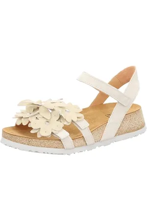 Think! Damen KOAK chromfrei gegerbte nachhaltige Sandale, IVORY/KOMBI 1010