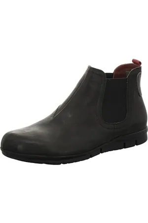 Think! Męskie buty King_3-000648 ze skóry wyściełanej, trwałe buty Chelsea, 000 czarny/kombi, 41 EU