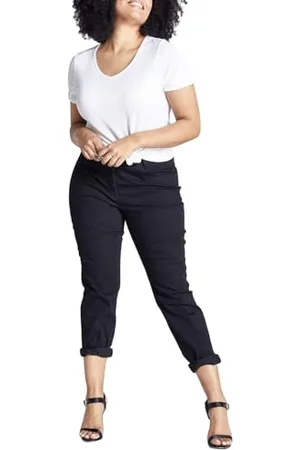 Ulla Popken Jeansy damskie, Schwarz, 46