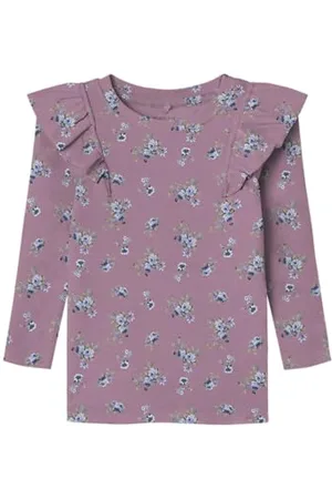 NAME IT Dziewczęca Nmfrline Ls XSL Top koszulka z długim rękawem, , 104