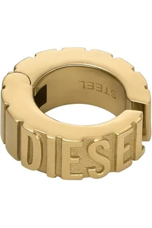 Diesel Unisex Font Ear-Cuff kolczyk stal szlachetna złoty kolor, DX1565710, jeden rozmiar, Stal nierdzewna, Bez kamieni szlachetnych