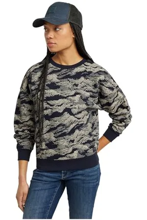 G-Star RAW Damski koronkowy sweter AOP Loose R Sweat, , L