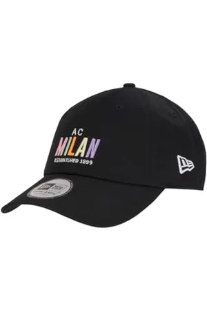 AC Milan 9TWENTY New Era x Oficjalna czapka z napisem "Oficjalny produkt, czarny, uniseks-dorosły, , Taglia unica-XXS