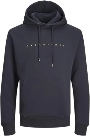 JACK & JONES JACK&JONES PLUS Jjestar Jj Sweat Hood Noos Pls męska bluza z kapturem, , 4XL duże rozmiary