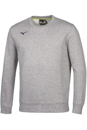 Mizuno Terry Crew Grey Melange 2XL Unisex, , XXL