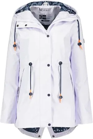 Geographical Norway Damska biała parka Briato Lady, , XL