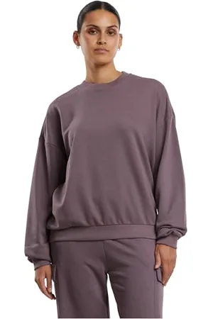 Urban classics Damska bluza damska oversized Light Terry Crewneck, luźny sweter dla kobiet, oversized fit, , 3XL