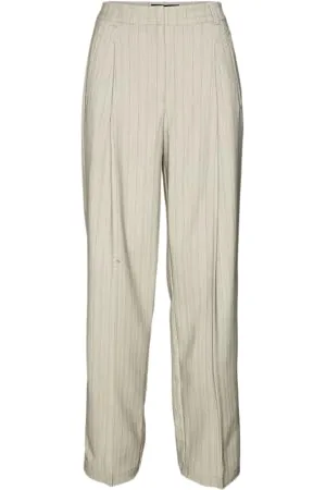 VERO MODA VMELI HW Herringbone Straight Pants, , 40W / 32L