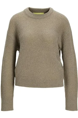 JACK & JONES Damski sweter Jjxx Jxember Ls Fluffy Solid Cneck Knit Noos, , M
