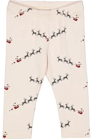 Müsli By Green Cotton Santa legginsy niemowlęce, Nightingale/Cabernet/Balsam Cream, 56 cm