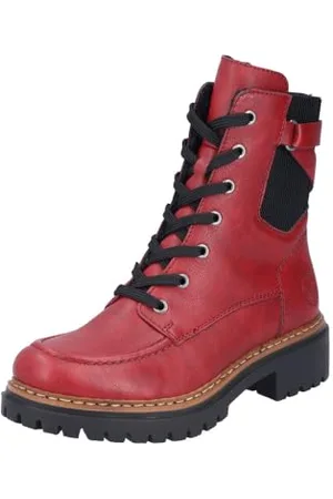 Rieker Damskie buty sznurowane 72639, czerwone, rozmiar 36 EU, , 36 EU