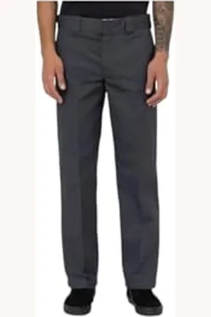 Dickies Męskie spodnie robocze 873, wąskie, proste, antracytowe, 33, , 33W UK