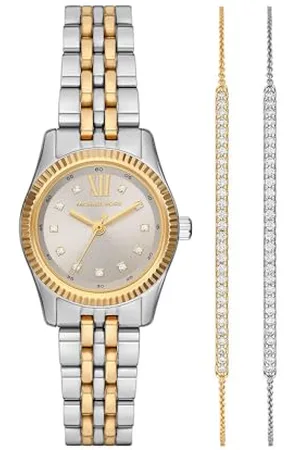 Michael Kors Damski analogowy zegarek kwarcowy z paskiem ze stali nierdzewnej MK4815SET, , Klasyczny