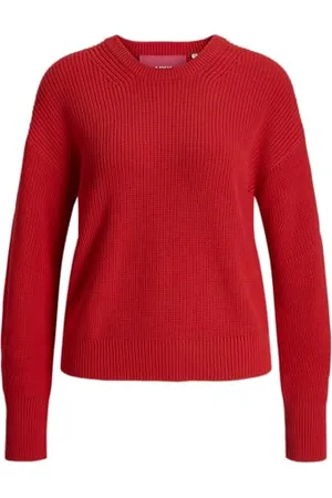 JACK & JONES Jxmila Twist Crew Neck Knit Noos sweter damski, , M