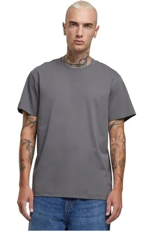 Build Your Brand Męski T-shirt bez kołnierza, metaliczny, 3XL, , 3XL