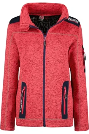 Geographical Norway Tebelle Lady polar ciepły damski zamek błyskawiczny kurtka jesienno-zimowa ciepła damska - długi rękaw sweter futrzany miękki komfort na zewnątrz (koralowy XL), , XL